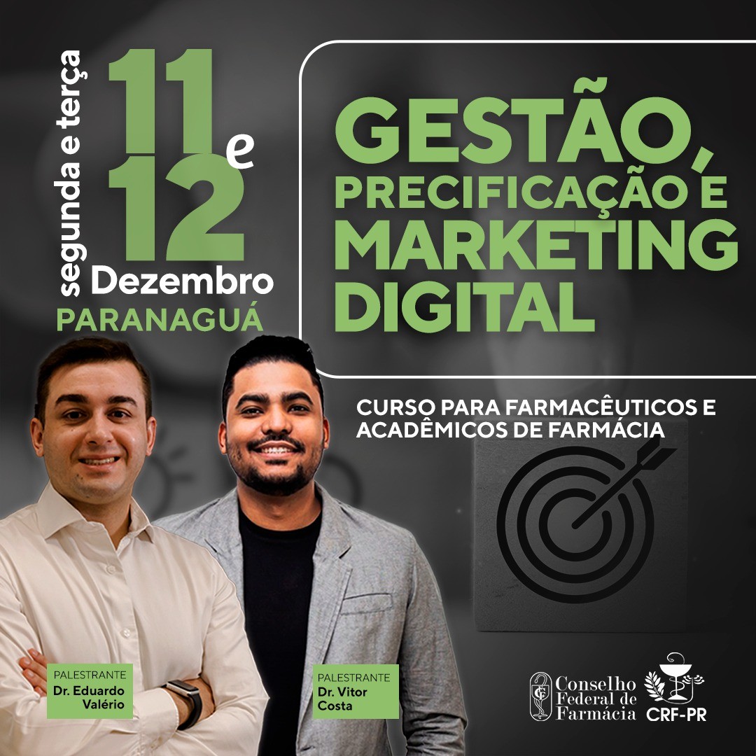 Curso Gestão, Precificação e Marketing Digital, em Paranaguá/PR